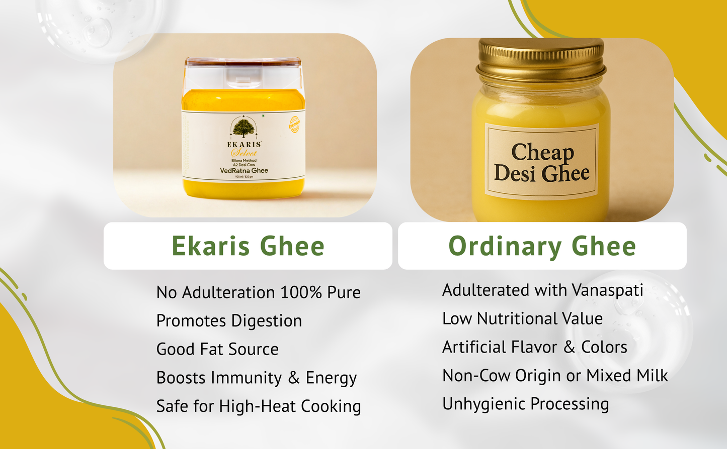 Ekaris Select VedRatna A2 Cow Ghee