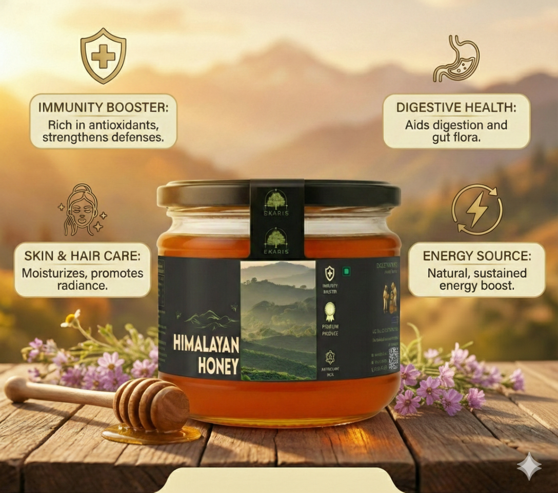 EKARIS.In Organic Flavored Honey Jar | Himalayan review by........Mayur Patel, Ahmedabad