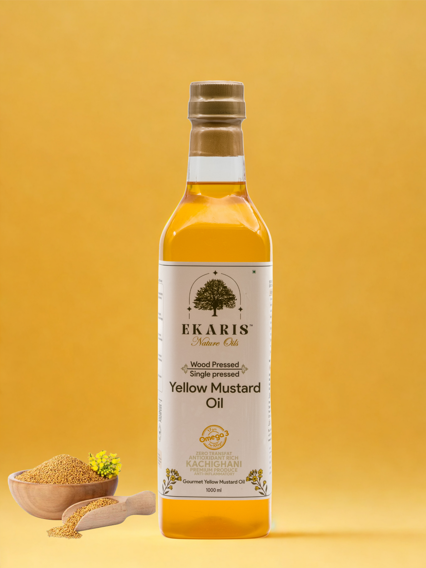 Wood Pressed Yellow Mustard Oil