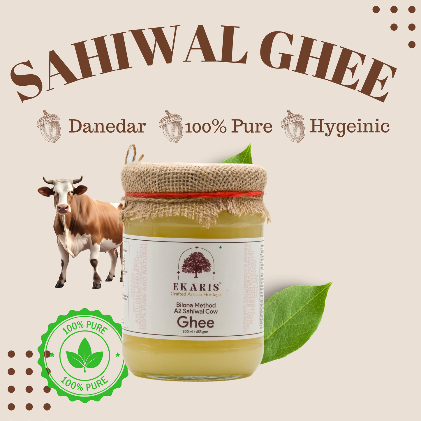Ekaris Sahiwal Cow Ghee
