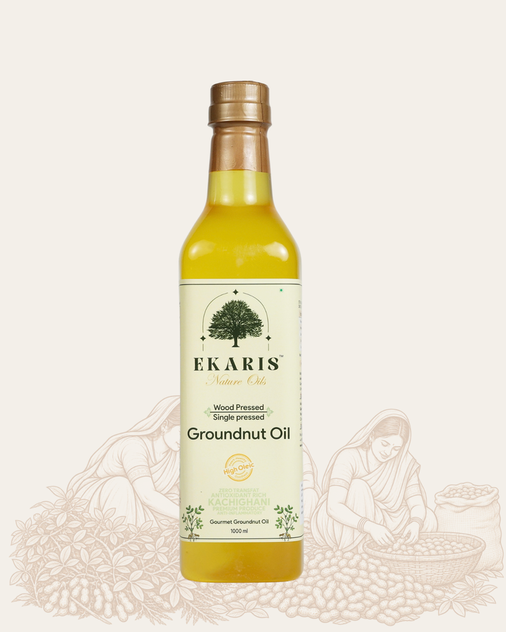 Wood Pressed Groundnut Oil
