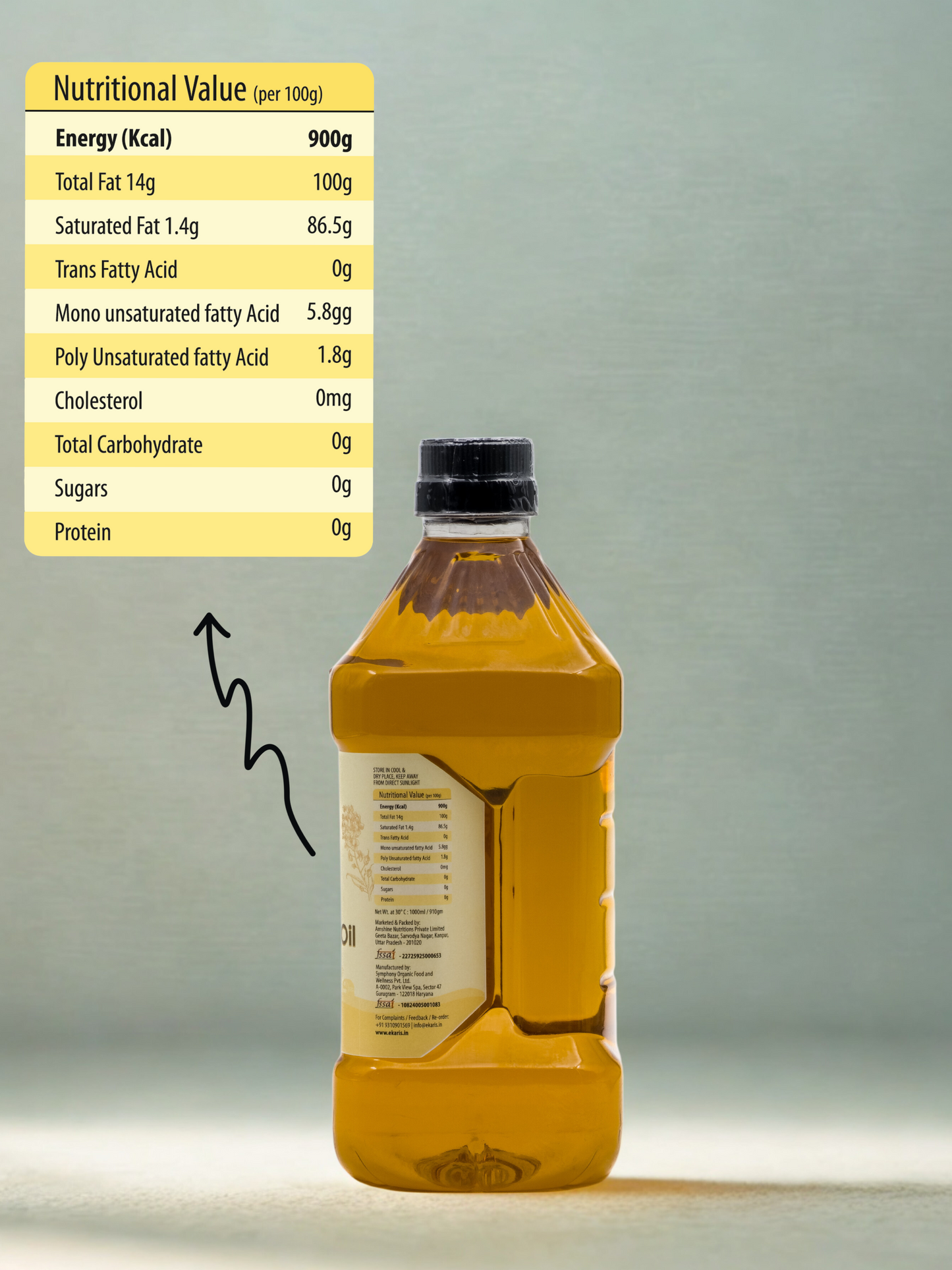 Cold Pressed Yellow Mustard Oil