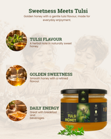 Organic Honey Jar Tulsi Flavored | Best Pure Honey in India