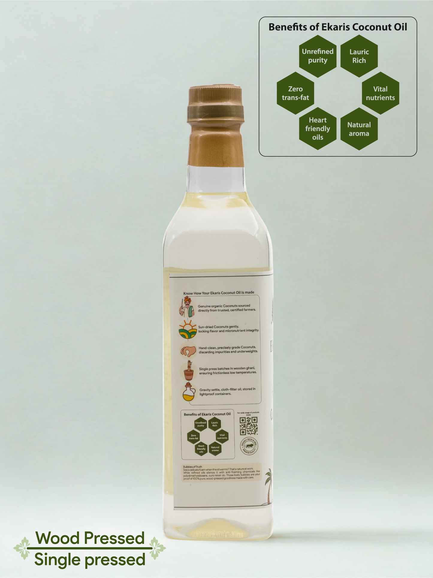 Wood Pressed Coconut Oil