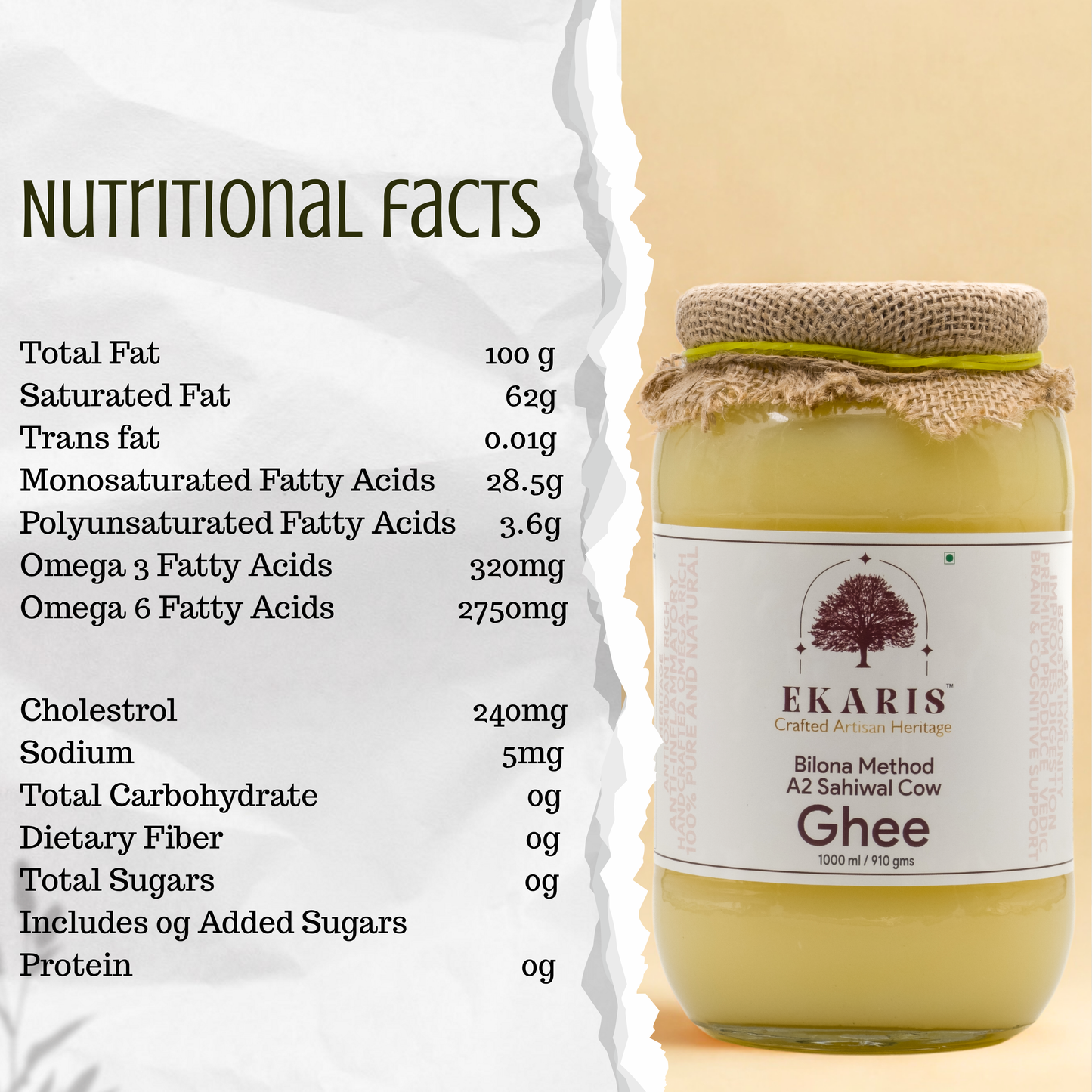 Ekaris Sahiwal Cow Ghee