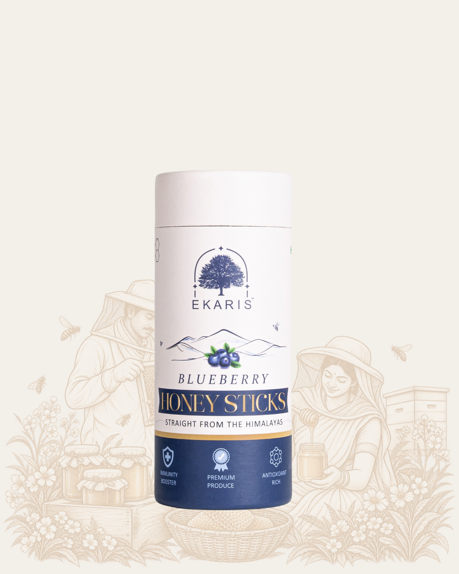 Organic Honey Sticks | Blueberry Flavored