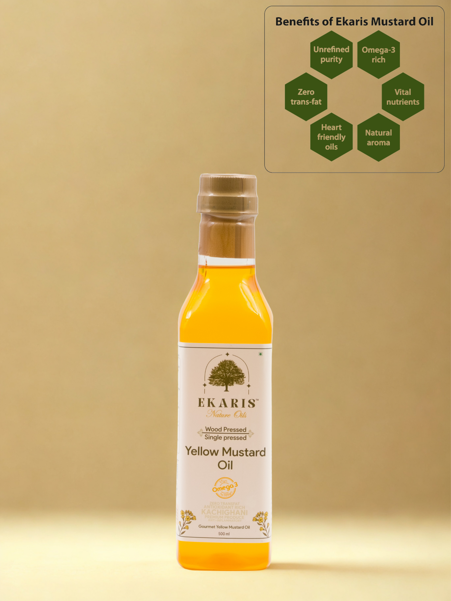 Wood Pressed Yellow Mustard Oil