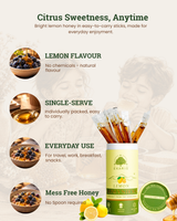 Organic Honey Lemon Flavored Sticks