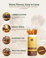 Organic Honey Sticks Ginger Flavor Pack