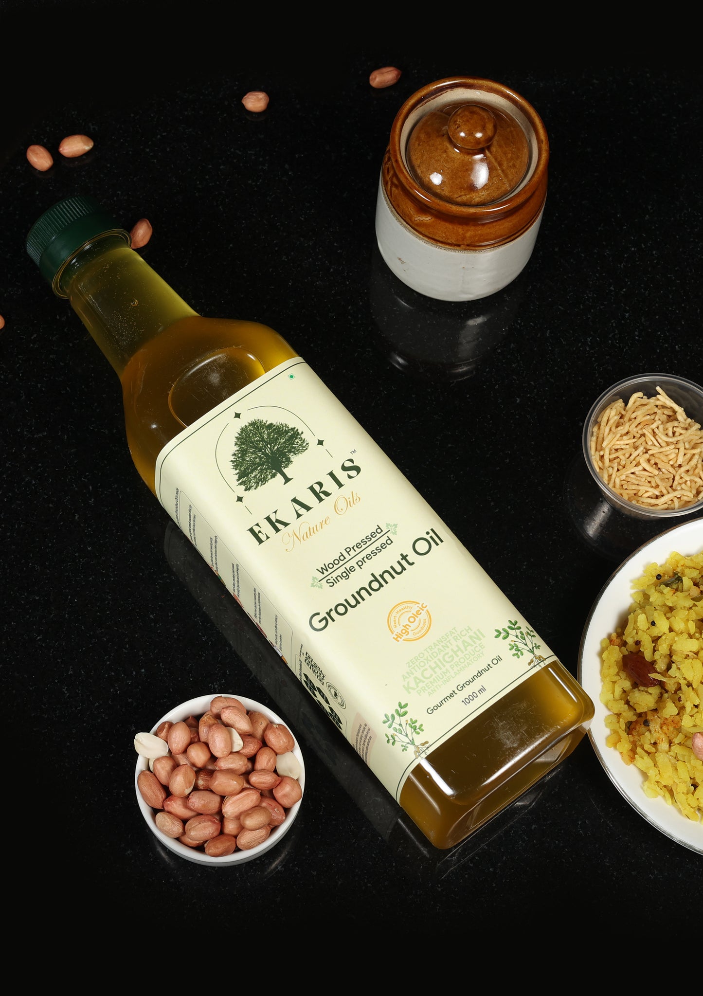 Wood Pressed Groundnut Oil