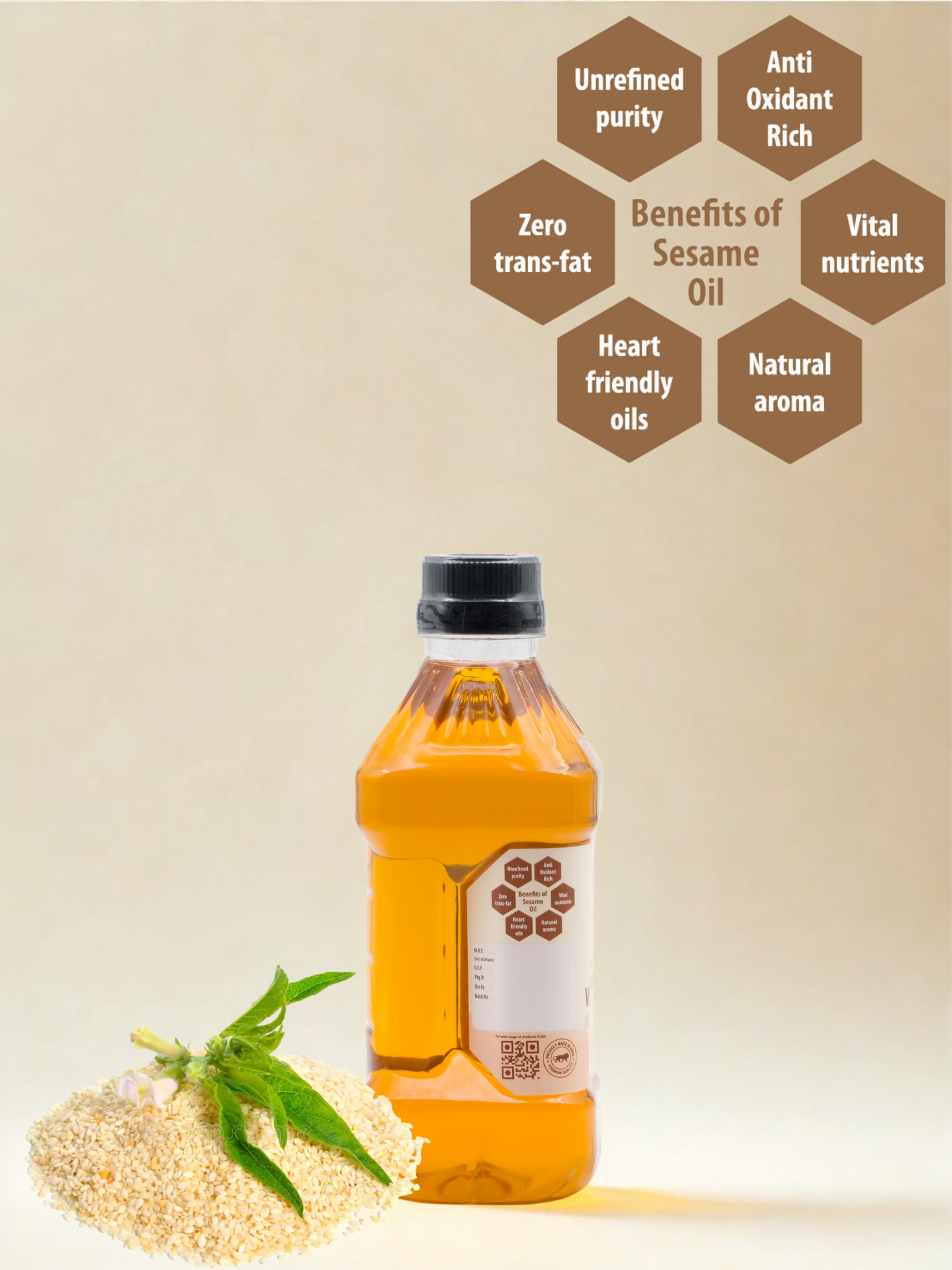 Cold Pressed White Sesame Oil