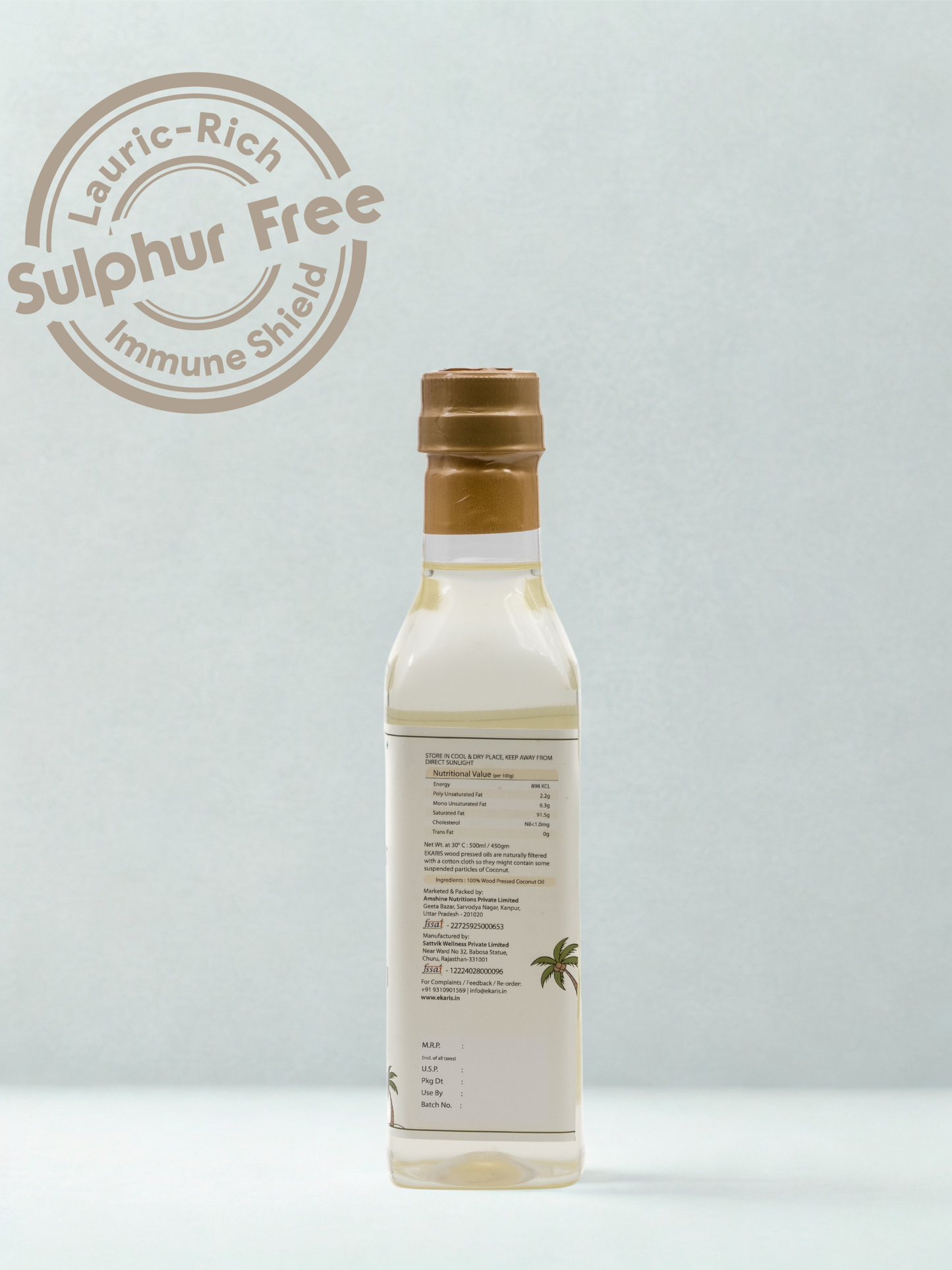 Wood Pressed Coconut Oil