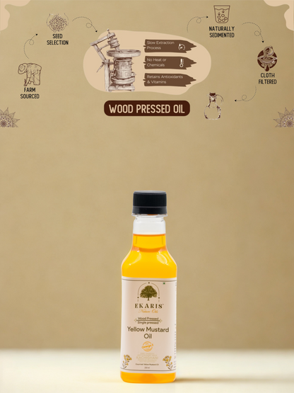 Wood Pressed Yellow Mustard Oil