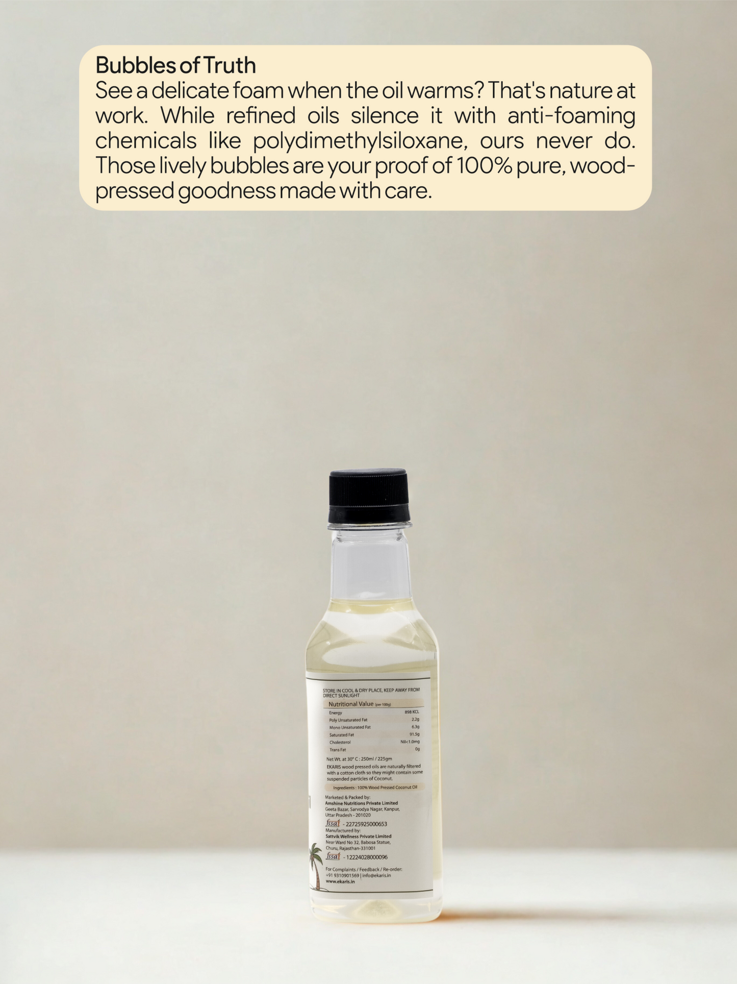 Wood Pressed Coconut Oil