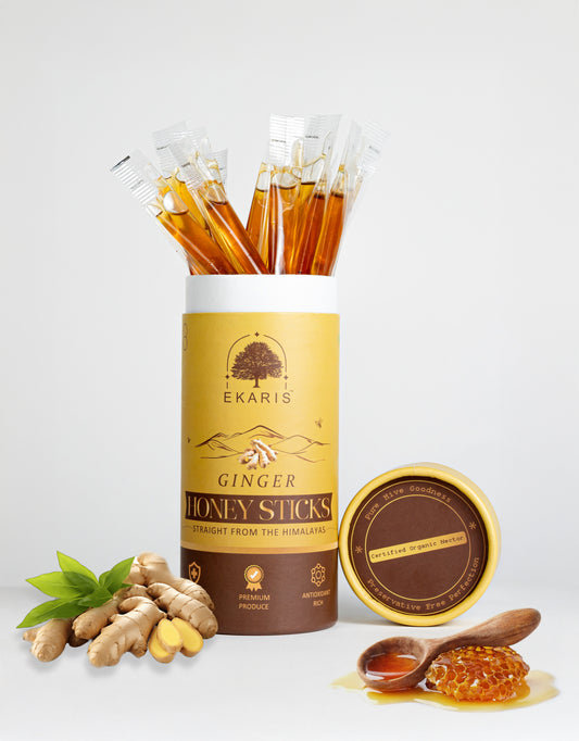 Organic Flavored Honey Sticks | Ginger