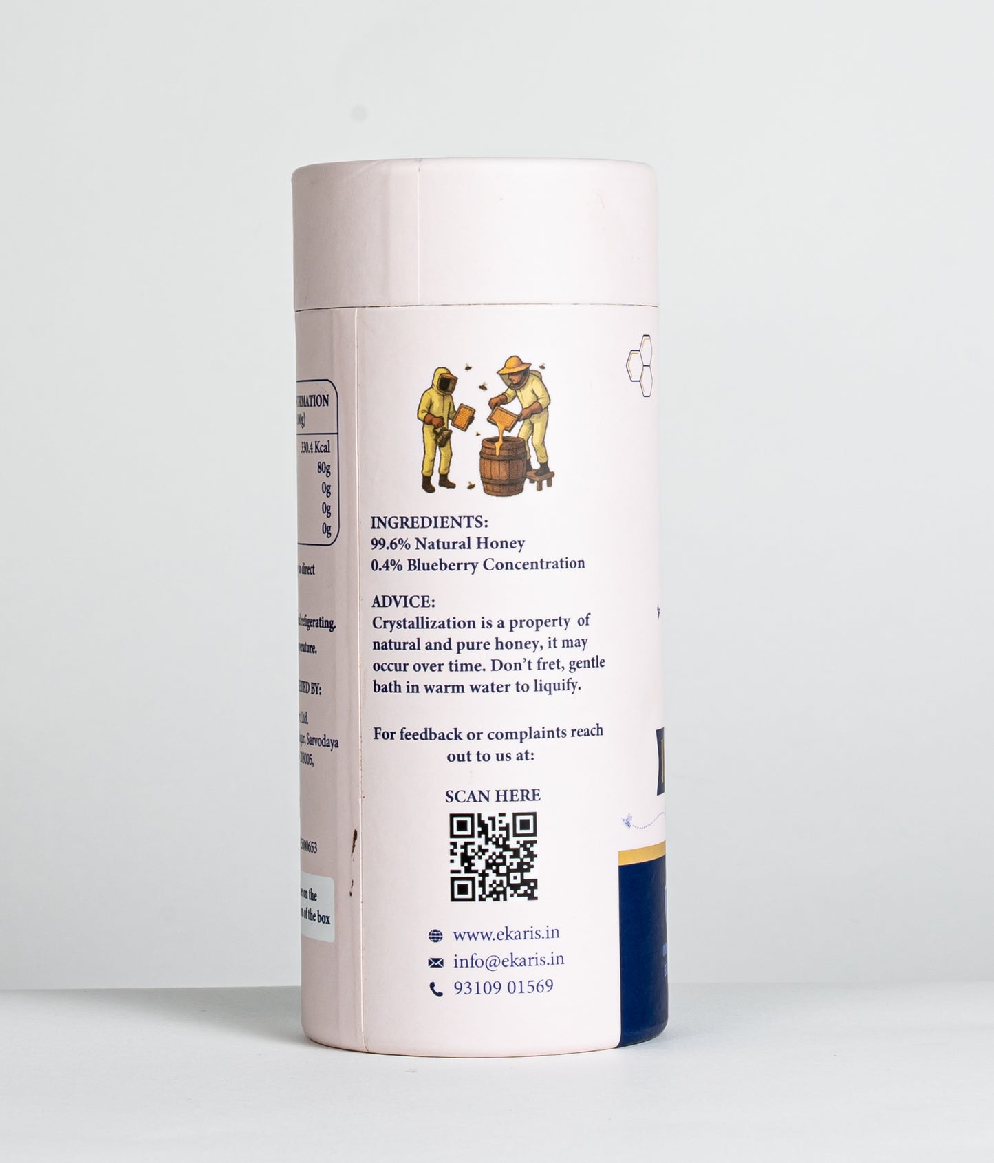 Organic Flavored Honey Sticks | Blueberry