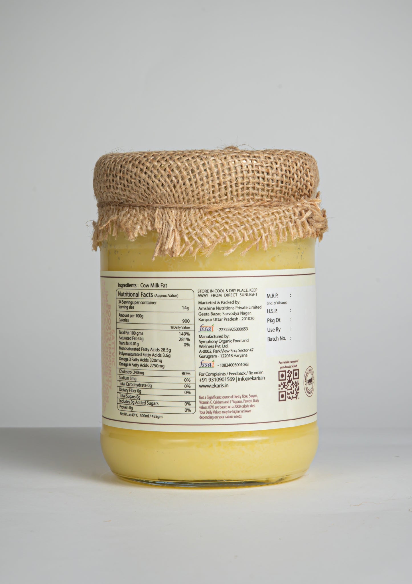 Ekaris Sahiwal Cow Ghee