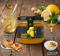 Organic Flavored Honey Jar | Lemon