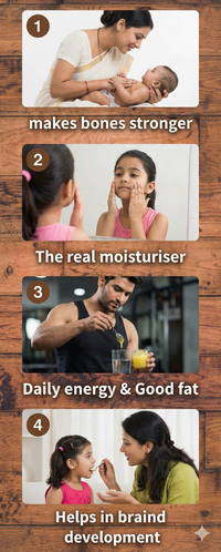 Ekaris A2 GIR Cow Ghee - 500ml / Half Litre