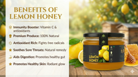 Organic Flavored Honey Jar | Lemon