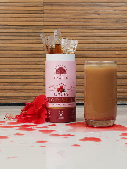 Organic Flavored Honey Sticks | Litchi