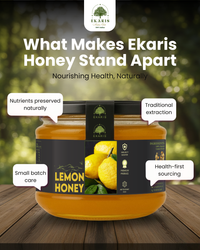 Organic Flavored Honey Jar | Lemon