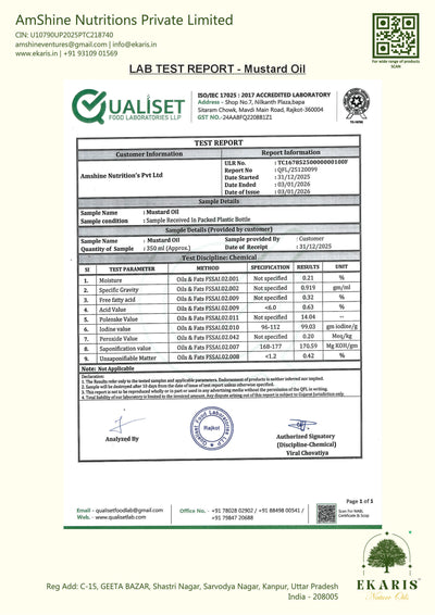Wood Pressed Black Mustard Oil