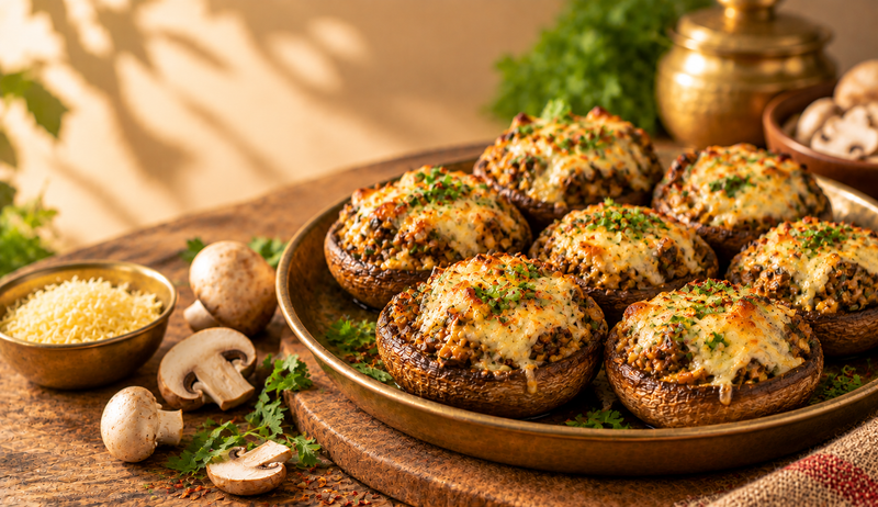 Party Special - Ghee Cheese Mushroom Cups