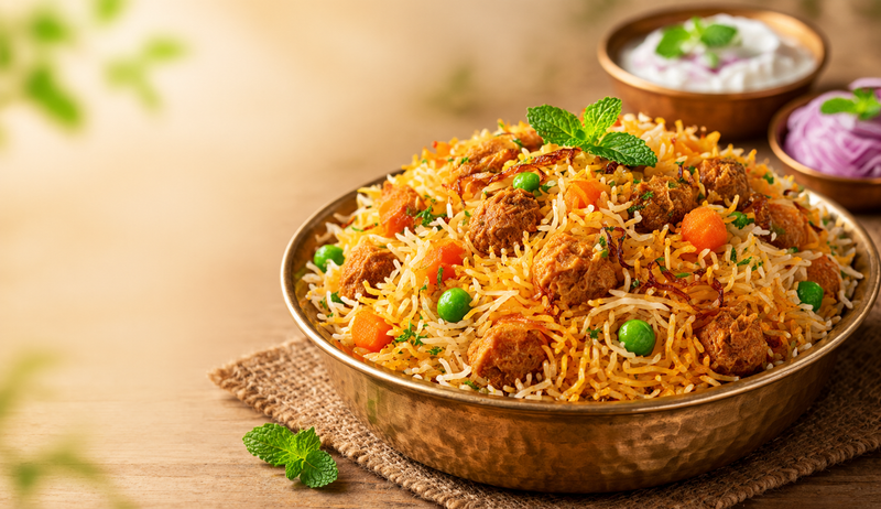Veg Soya Biryani  - Ekaris Ghee