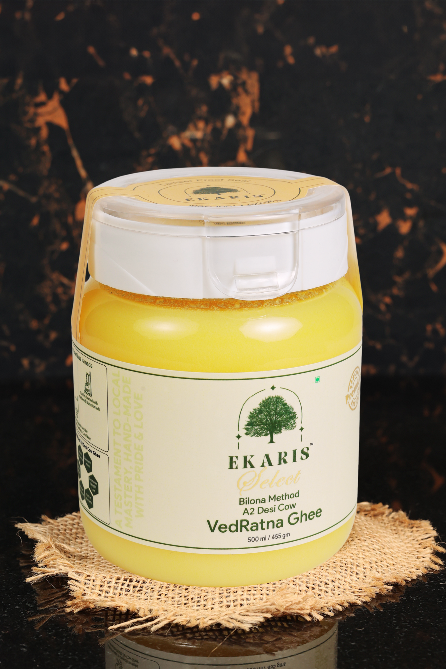 Ekaris VedRatna A2 Cow Ghee - 500ml