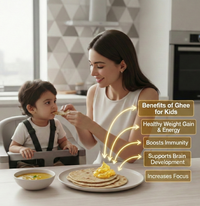 Ekaris VedRatna A2 Cow Ghee Benefits for Kids Weight Gain Immunity Brain Focus - Best A2 Cow Ghee in India