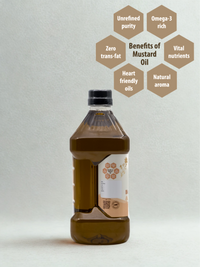 Best Cold Pressed Black Mustard Oil in India - Omega-3 Rich Zero Trans-Fat Heart Friendly