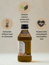 Ekaris Cold-Pressed Black Mustard Oil – Extracted Without Heat or Chemicals, Retains Natural Aroma, Nutrients & Antioxidants

