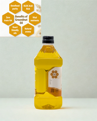 Ekaris Cold-Pressed Groundnut Oil Benefits – Unrefined Purity, OLEIC Acid Rich, Zero Trans-Fat, Heart Friendly & Natural Aroma

