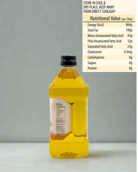 Ekaris Cold-Pressed Groundnut Oil Nutritional Value Per 100g – 884 Kcal Energy, 45g Mono Unsaturated Fatty Acid, Store in Cool Dry Place

