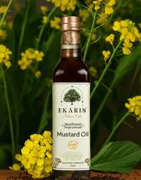 Ekaris Wood Pressed Mustard Oil 250ml — Best Mustard Oil Brands in India for Cooking