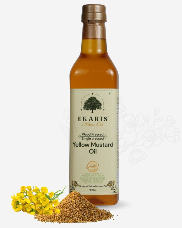 Ekaris Wood Pressed Yellow Mustard Oil — Best Mustard Oil Brand in India