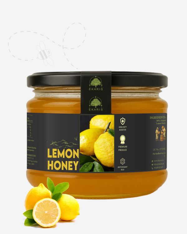 Organic Flavored Honey Jar | Lemon