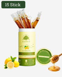 Organic Flavored Honey Sticks | Lemon